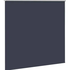Décorations-vidaXL Store enrouleur occultant largeur du tissu 151,6 cm polyester Bleu marine / Marine