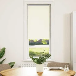 Décorations-vidaXL Store enrouleur occultant 40x130cm largeur du tissu Blanc cassé