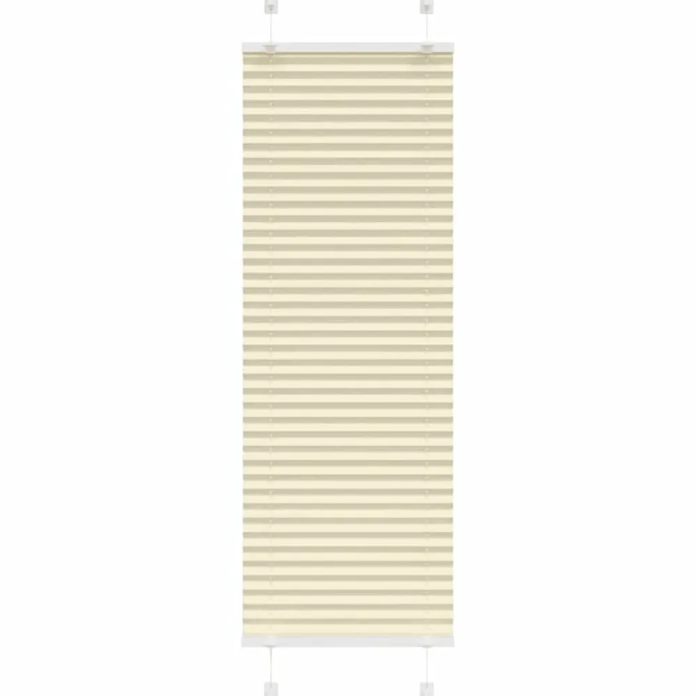 vidaXL Store plissé crème 40x100 cm largeur du tissu 39,4 cm polyester