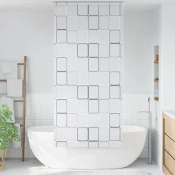 Accessoires De Salle De Bain-vidaXL Store roulant de douche 80x240 cm Carré