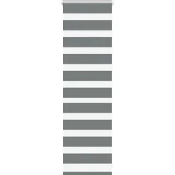 Décorations-vidaXL Store zèbre largeur du tissu 35,9 cm polyester Gris foncé