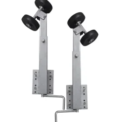 vidaXL Support à double rouleau pour remorque de bateau 2 pcs 59-84 cm