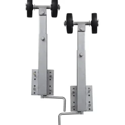 vidaXL Support à double rouleau pour remorque de bateau 2 pcs 59-84 cm