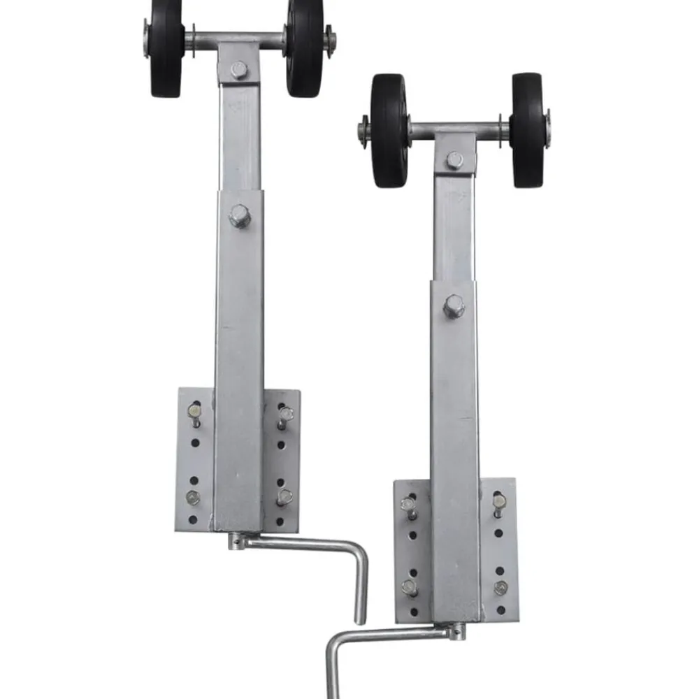 vidaXL Support à double rouleau pour remorque de bateau 2 pcs 59-84 cm