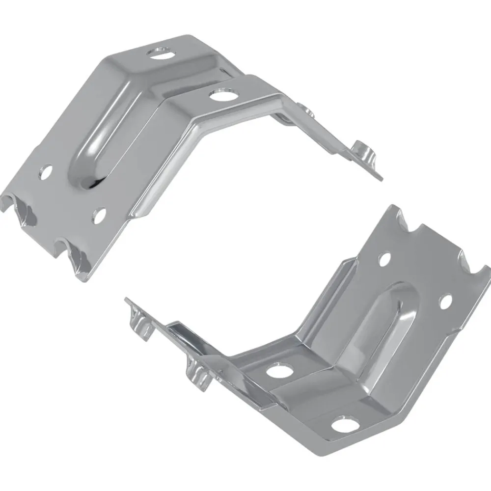 vidaXL Support 2 pcs Zincé 106 x 55 x 1,5mm Acier