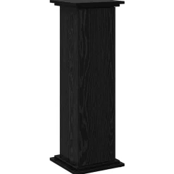 vidaXL Support d'affichage avec étagère Chêne noir 31 x 30 x 90 cm