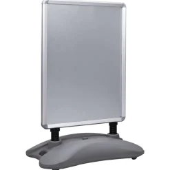Commerce De Détail-vidaXL Support d'affiche A1 à base d'eau Alliage d'aluminium Gris