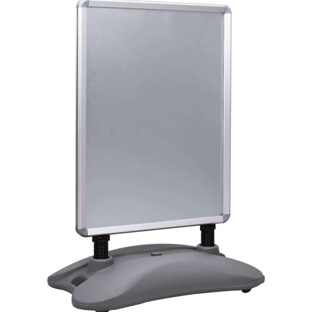 Commerce De Détail-vidaXL Support d'affiche A1 à base d'eau Alliage d'aluminium Gris