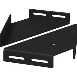 vidaXL Support d'Angle 2 pcs Noir 138,5 x 50,5 x 16 mm Fer