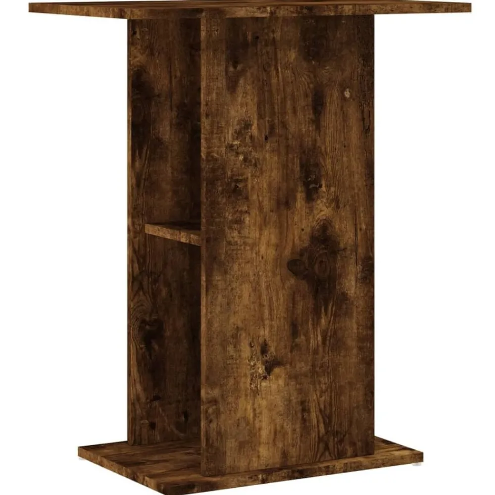Articles Pour Animaux De Compagnie-vidaXL Support d'aquarium chêne fumé 60,5x36x72,5 cm bois d'ingénierie Chêne fumé