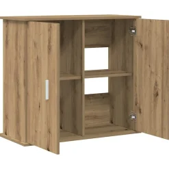Articles Pour Animaux De Compagnie-vidaXL Support d'aquarium Chêne artisanal 81x36x73 cm Bois d'ingénierie ch&ecirc;ne artisanal
