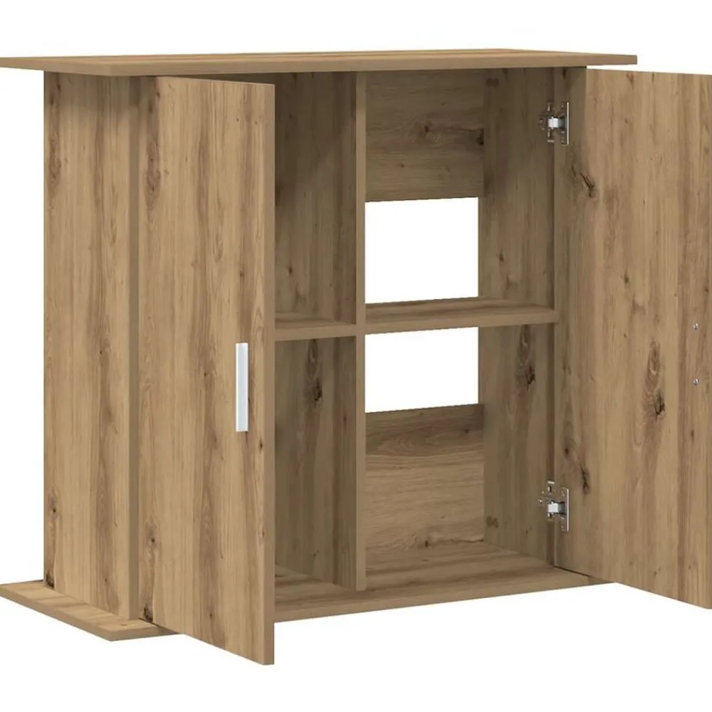 Articles Pour Animaux De Compagnie-vidaXL Support d'aquarium Chêne artisanal 81x36x73 cm Bois d'ingénierie chêne artisanal