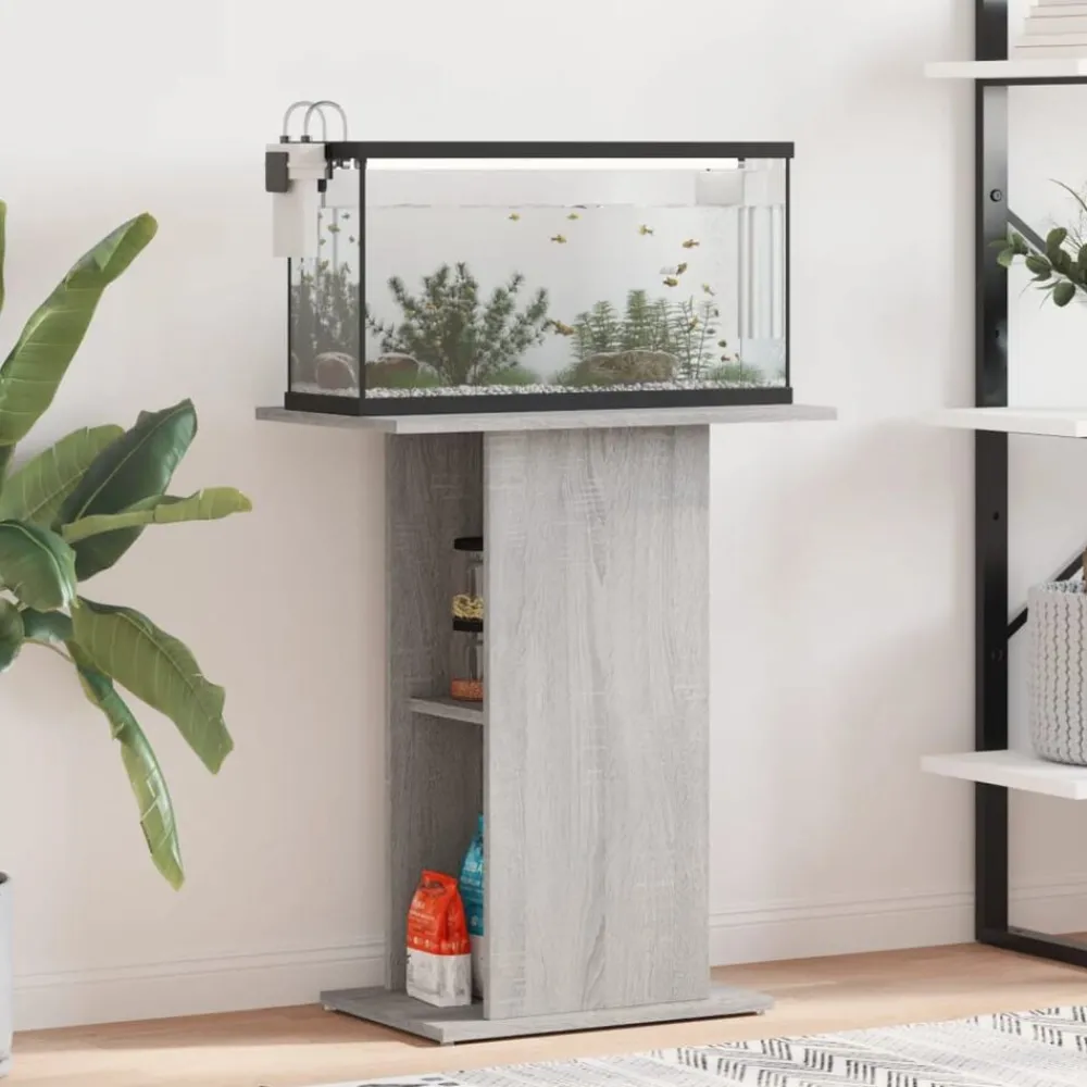 vidaXL Support d'aquarium 60,5x36x72,5cm bois d'ingénierie