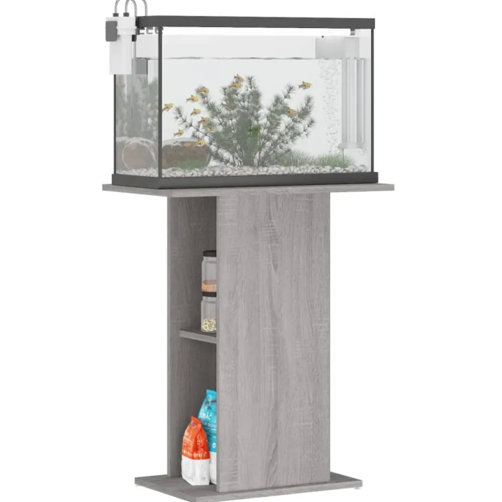 vidaXL Support d'aquarium 60,5x36x72,5cm bois d'ingénierie