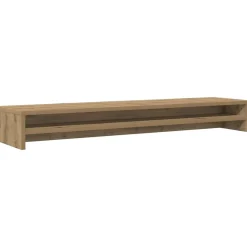 Appareils Électroniques-vidaXL Support d'écran Chêne artisanal 100 x 24 x 13 cm Bois d'ingénierie ch&ecirc;ne artisanal
