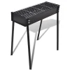 Arts De La Table & Arts Culinaires-vidaXL Support de barbecue au charbon de bois Carré 75x28 cm