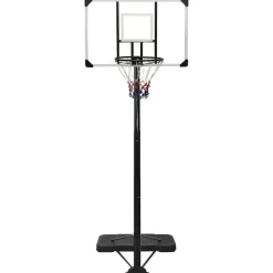 vidaXL Support de basket-ball Transparent 256-361 cm Polycarbonate