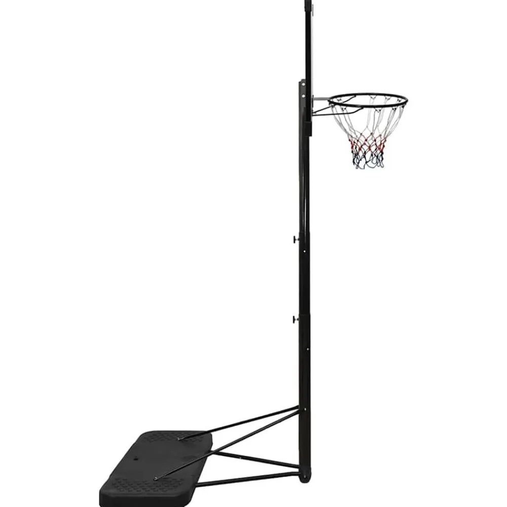 vidaXL Support de basket-ball Transparent 256-361 cm Polycarbonate