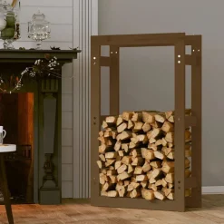 vidaXL Support de bois de chauffage 60x25x100 cm Bois pin
