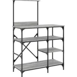 vidaXL Support de boulanger 90x40x132 cm