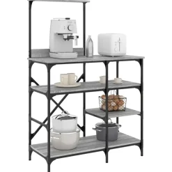 vidaXL Support de boulanger 90x40x132 cm