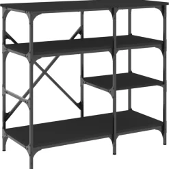 vidaXL Support de boulanger 90x40x84 cm bois ingénierie et métal