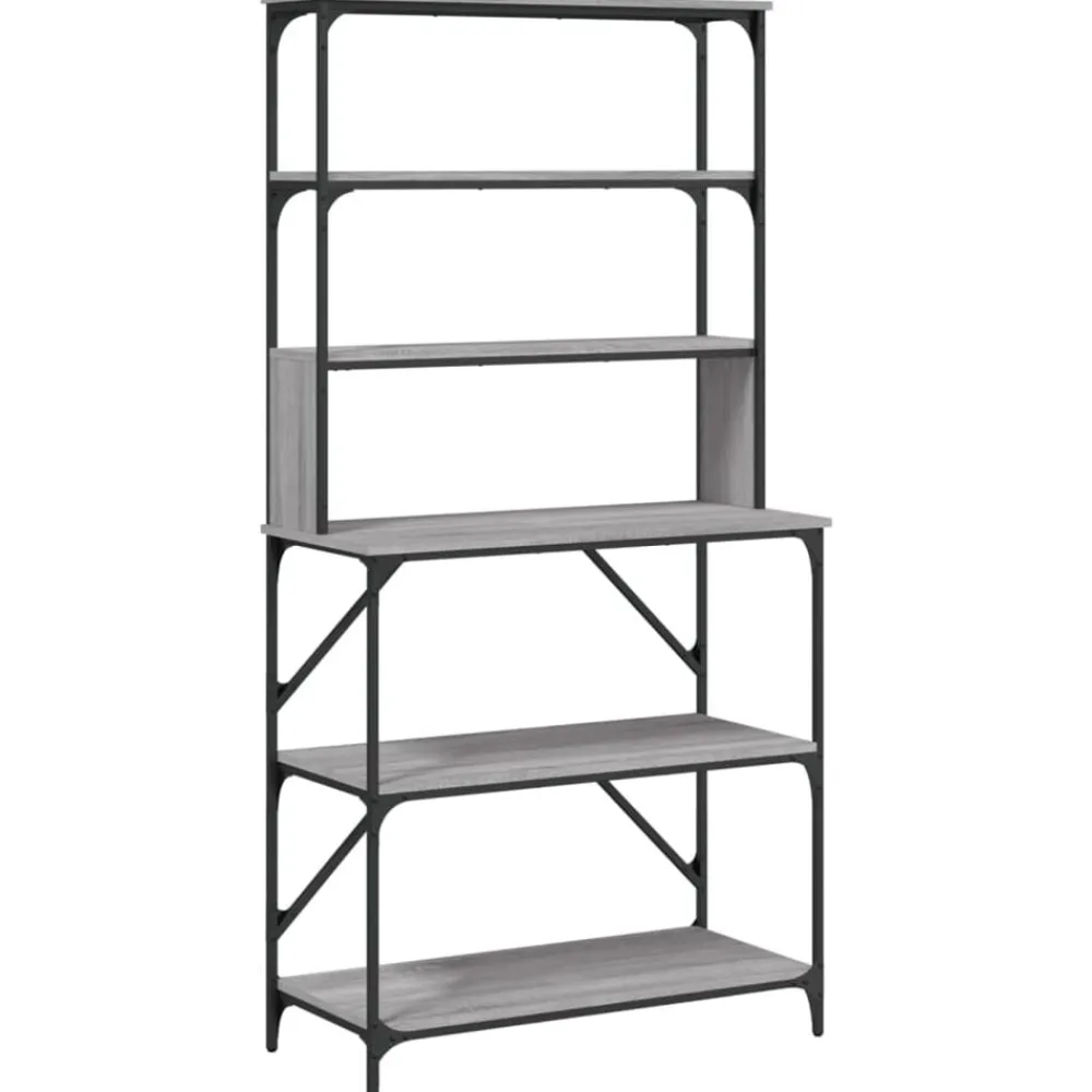 vidaXL Support de boulanger à 6 niveaux 90x40x180 cm