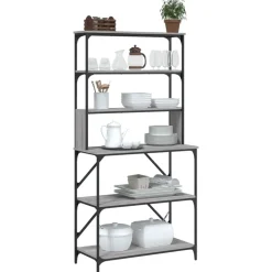 vidaXL Support de boulanger à 6 niveaux 90x40x180 cm
