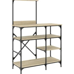 Arts De La Table & Arts Culinaires-vidaXL Support de boulanger chêne sonoma 90x40x132 cm Chêne sonoma