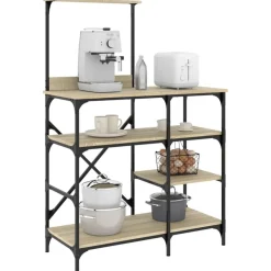 Arts De La Table & Arts Culinaires-vidaXL Support de boulanger chêne sonoma 90x40x132 cm Ch&ecirc;ne sonoma