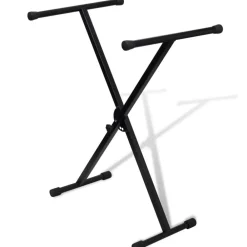 Arts & Loisirs-vidaXL Support de clavier réglable avec cadre en X