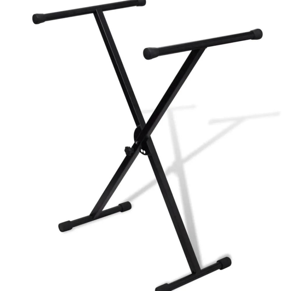 Arts & Loisirs-vidaXL Support de clavier réglable avec cadre en X