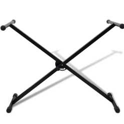 Arts & Loisirs-vidaXL Support de clavier réglable avec cadre en X