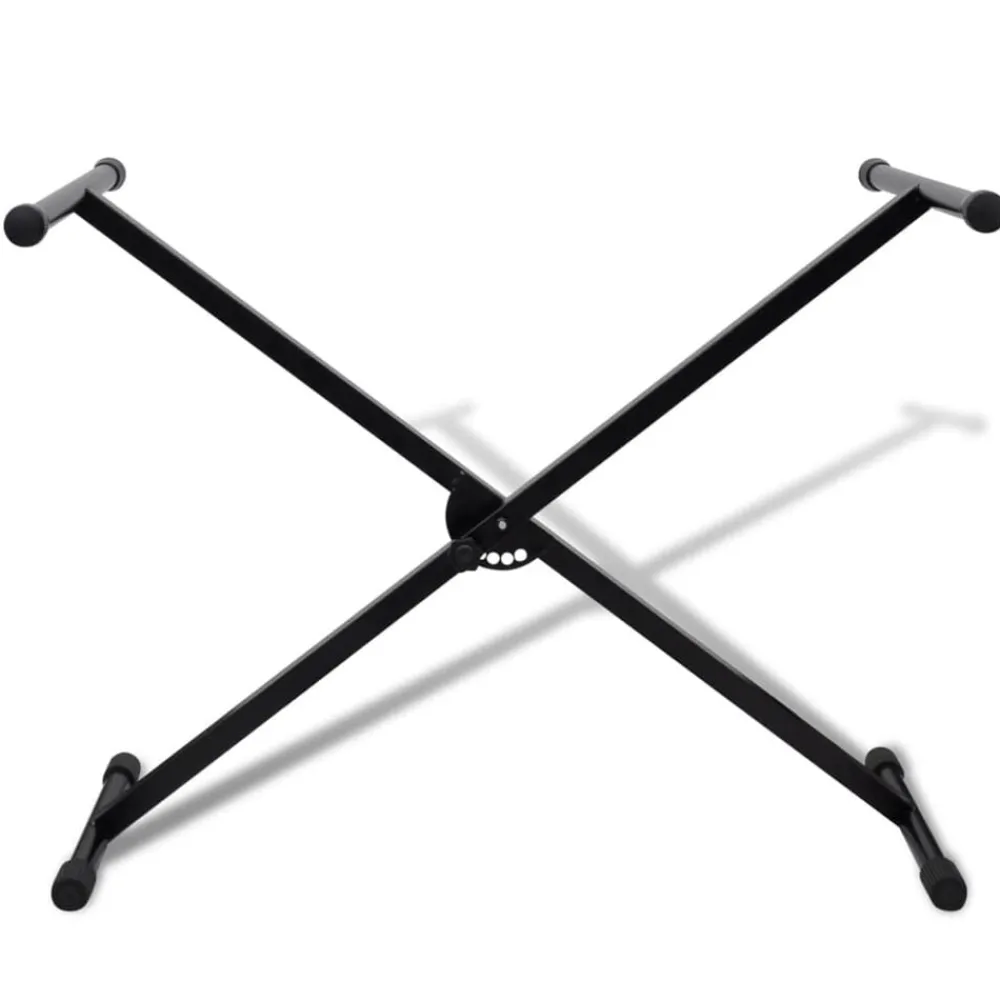 Arts & Loisirs-vidaXL Support de clavier réglable avec cadre en X