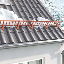 vidaXL Support de Garde Neige 29,5 x 3 x 34,5 cm Acier