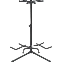 Arts & Loisirs-vidaXL Support de guitare Noir Acier