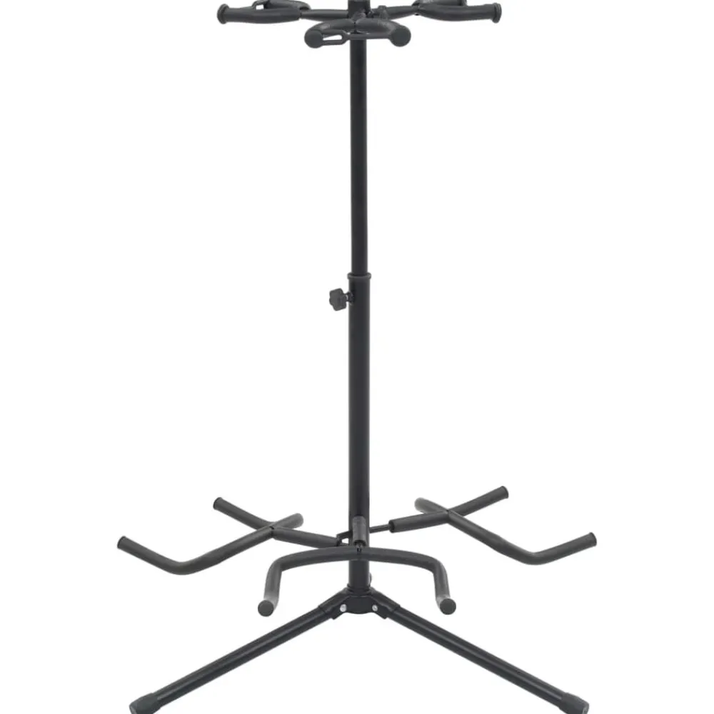 Arts & Loisirs-vidaXL Support de guitare Noir Acier