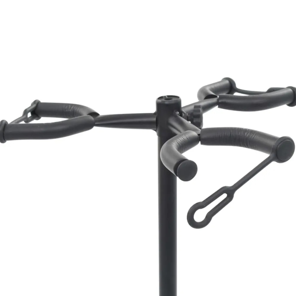 Arts & Loisirs-vidaXL Support de guitare Noir Acier