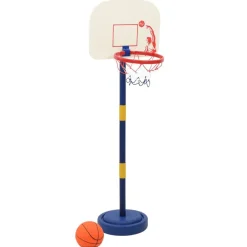 Jouets-vidaXL Support de jeu de basket-ball avec ballon et pompe 90/121 cm