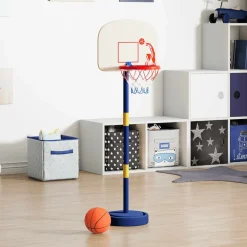 Jouets-vidaXL Support de jeu de basket-ball avec ballon et pompe 90/121 cm
