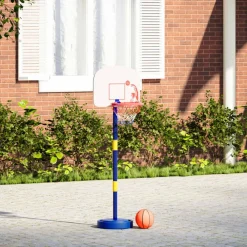 Jouets-vidaXL Support de jeu de basket-ball avec ballon et pompe 90/121 cm