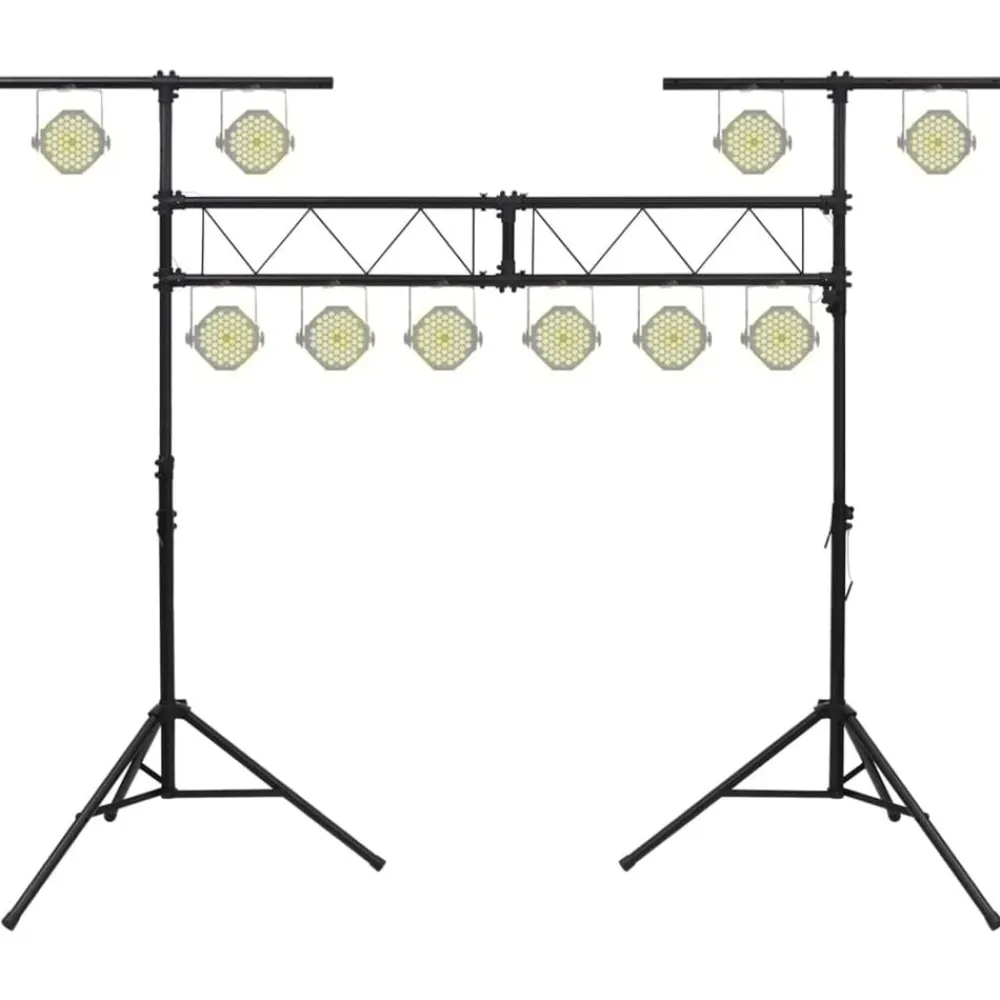vidaXL Support de lampe 338x115x(180-300) cm Acier