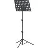 vidaXL Support de livre de musique Noir Acier