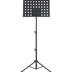 vidaXL Support de livre de musique Noir Acier