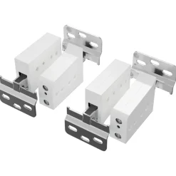 vidaXL Support de Meuble Suspendu 2 pcs Blanc 70 x 48 x 19 mm