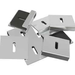 vidaXL Support de Miroir 2 pcs Nickel 35 x 30 x 8,3 mm Acier