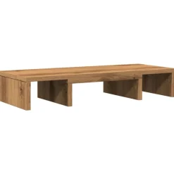 vidaXL Support de moniteur réglable chêne artisanal bois d'ingénierie
