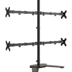 vidaXL Support de moniteur noir acier VESA 75/100 mm