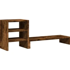 vidaXL Support de moniteur et organisateur de bureau bois d'ingénierie