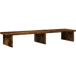 Appareils Électroniques-vidaXL Support de moniteur chêne fumé 100x27x15 cm bois d'ingénierie Chêne fumé